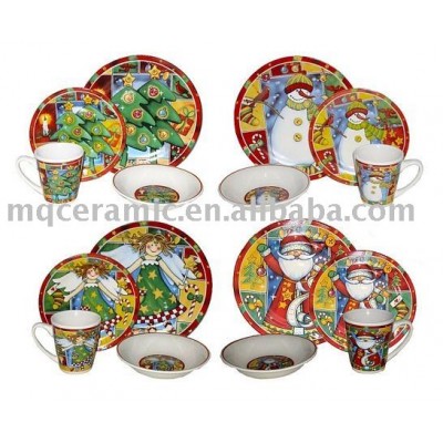 Christmas ceramic dinner set