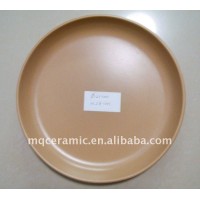 Stoneware matt glazed dinner plate