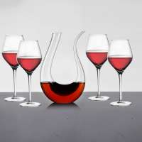 5pcs red wine glass set ,drinking glass set